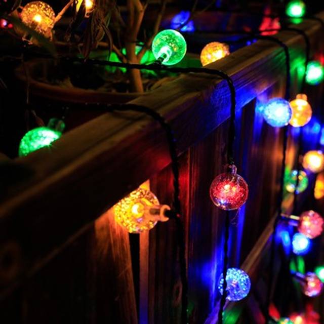 Globe String Lights Battery Powered Type Colored Ip66 Waterproof Led Bulb S Xat