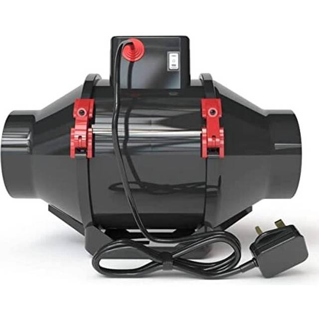 "Black Orchid BO-HF Hybrid Flo In Line Horticultural Extractor Fan - Black (4"" / 100 mm)"