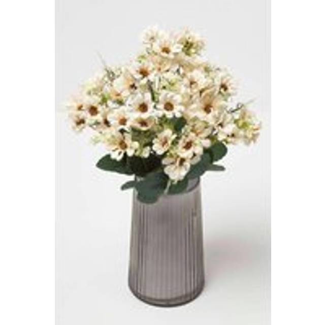 Homescapes Artificial Wild Daisy Cream Bouquet Flower, 46 cm - Natural