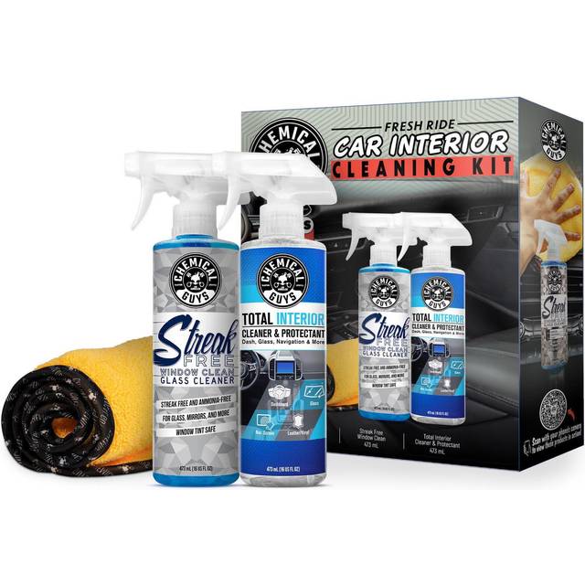 Chemical Guys Car Interior Cleaning Kit - Dashboards, Trim, Glass & Touchscreens
