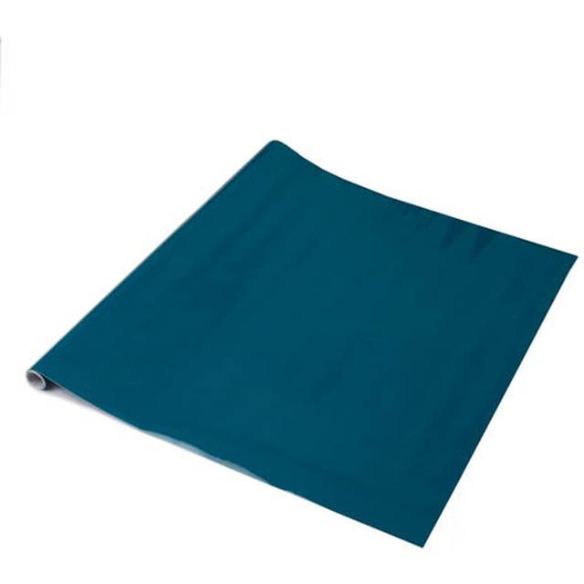(5m) GLOSSY PETROL BLUE sticky back plastic vinyl wrap film (45cm wide)