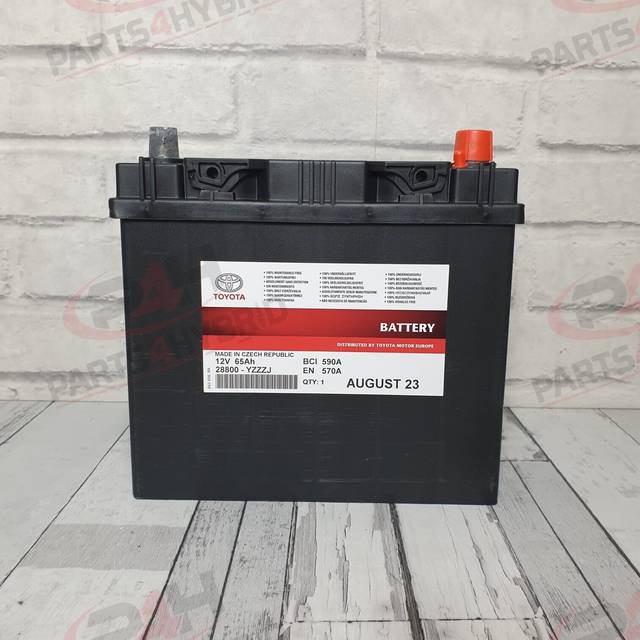 Genuine toyota auris 12v battery 65ah auxiliary battery 55d23l 28800-azc20 d23