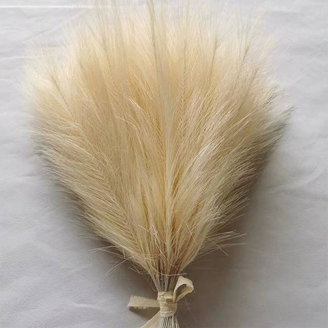 (YZ6-05, 5PCS) Fluffy Pampas Grass Boho Decor Artificial Flower Fake Plant Reed Simulated Party Wedding Home Decoration 42CM