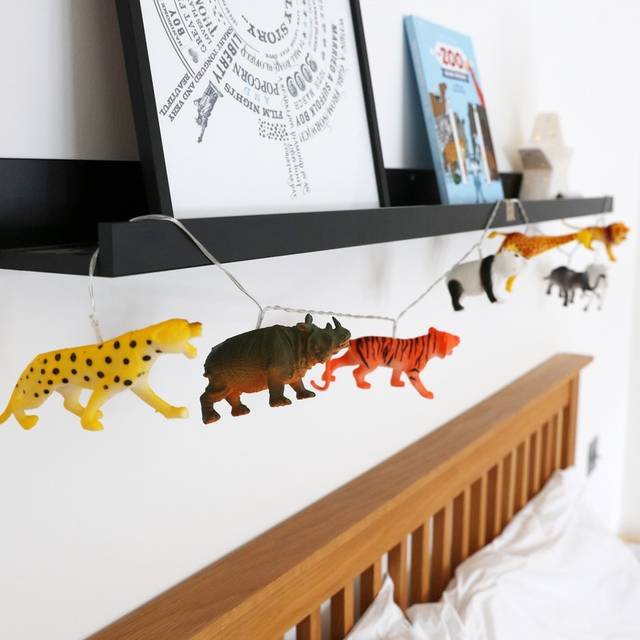 House of Disaster Safari Animal String Lights - yellow/brown - one size