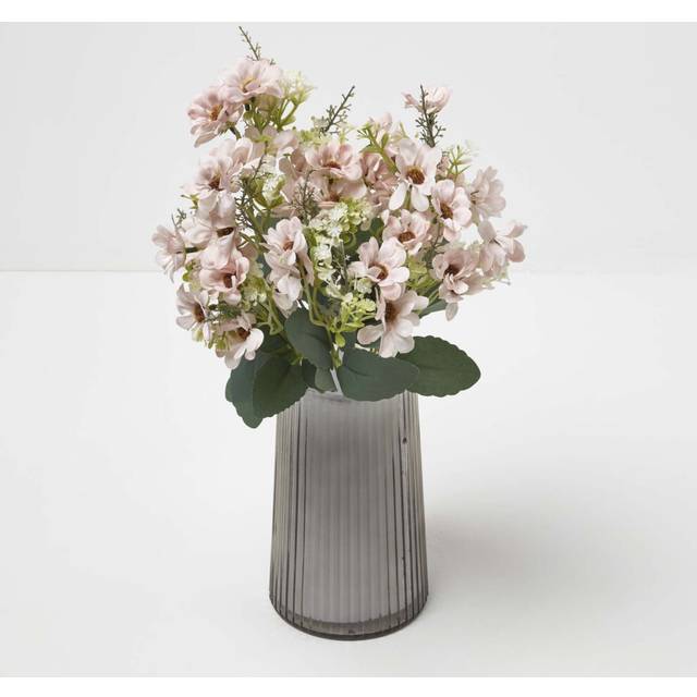 Homescapes Artificial Wild Daisy Blush Pink Bouquet Flower, 46 cm - Rosa