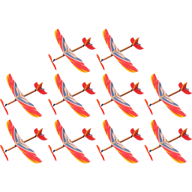 (Random Color) Fighter Glider Planes Model Handmade Airplane Toy Aircraft Toys Rubber