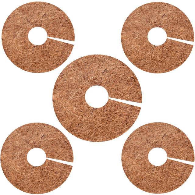1PC Coco Coir Plant Cover Mulch Mat Weed Control Fabric Flower Pot Rings Coconut Tree Trunk Protector Planter Root Protection