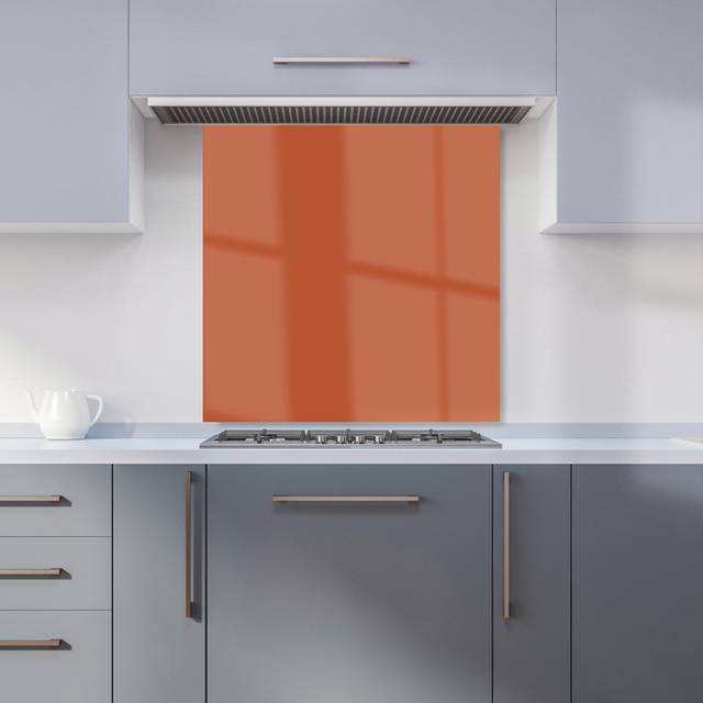 Warren Reed - Designer Rusty Orange Kitchen Splashback W600Mm X H600Mm, Multi