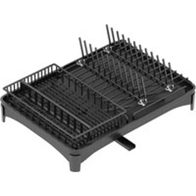 Sink Drainer Basket Stainless Steel Dish Drainer 43 x 33 cm - High Capacity Dish Drainer - Metal Drainer with Removable Cutlery Holder and 360º