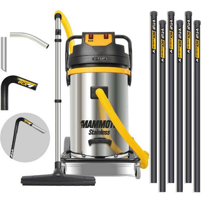 V-TUF V-TUF Mammoth Stainless 80l 3500W 240V + 28ft Gutter Cleaning Set Bundle (230V)