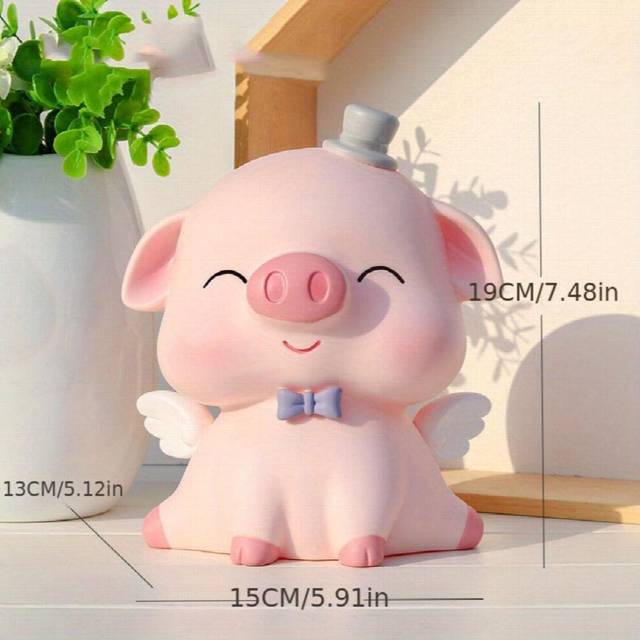 Good natured Pig Piggy Bank Childrens Large Net Red Same Large capacity Can Eat Can Take Out Piggy Bank Gift