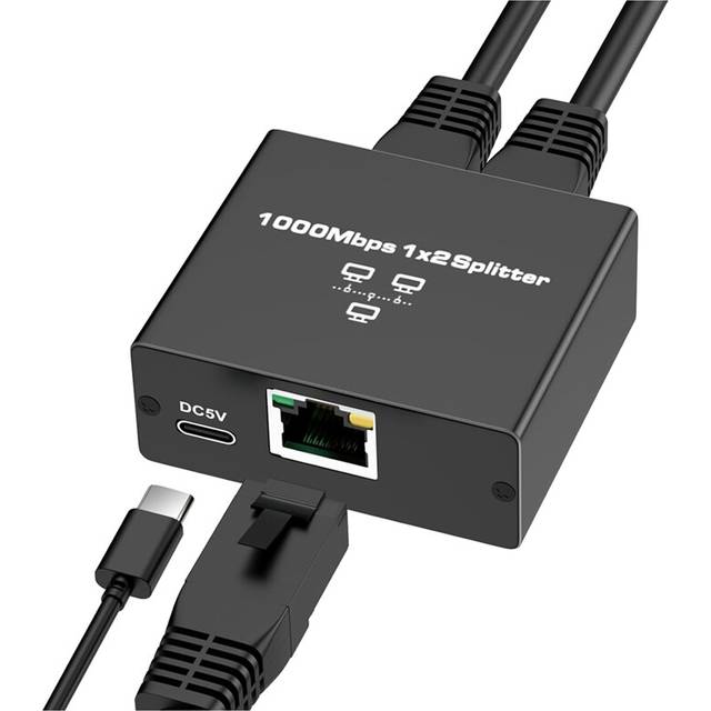 Ethernet Splitter 1 to 2 High Speed Switch 1000Mbps