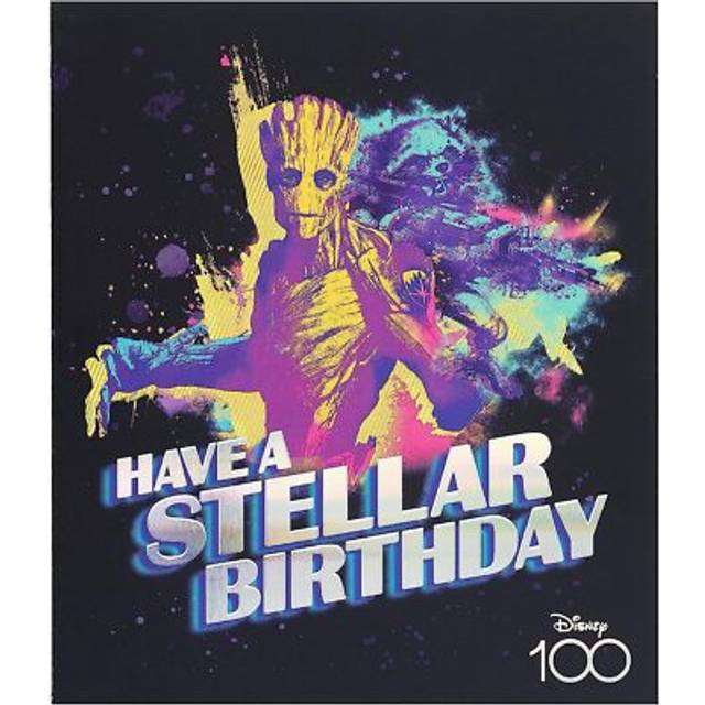 Bold Design, With Groot Marvel Birthday Card For Him, Boy, Friend
