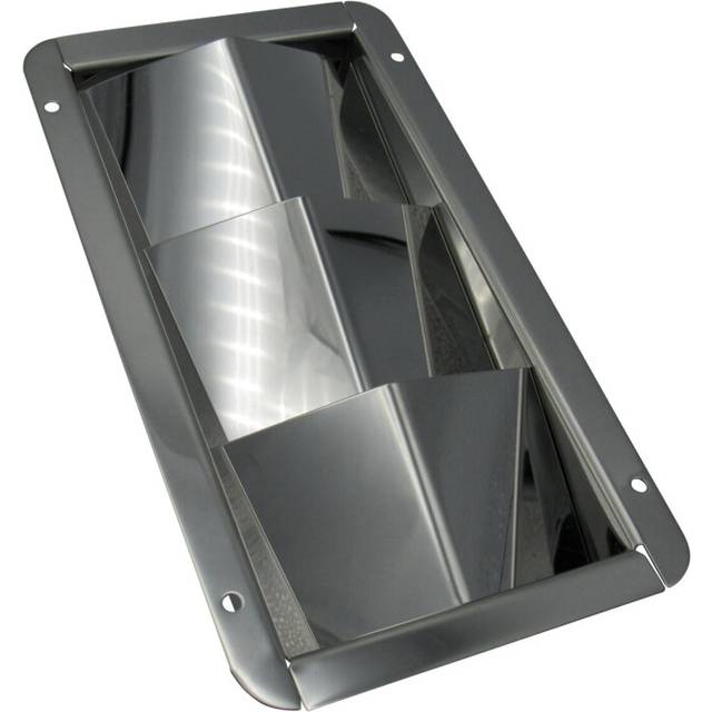 Stainless Steel Louvred Air Vent (210MM x 115MM Rectangular Grille)