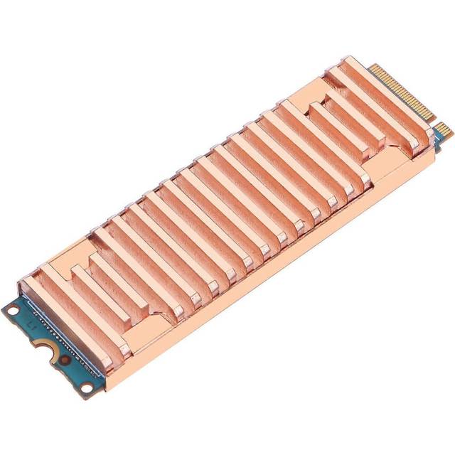 (As show, One size) Copper Heatsink Thermal Conductive Adhesive For M.2 NGFF 2280 PCI-E NVME SSD
