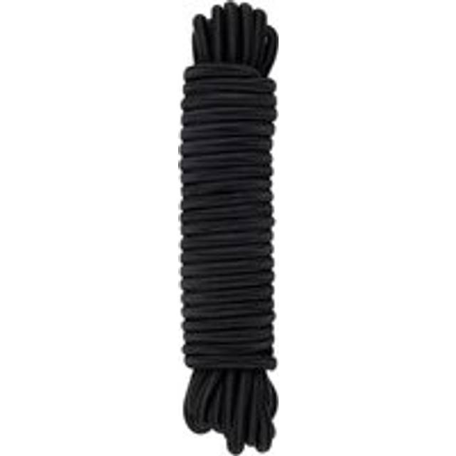 Ikodm - Black Elastic Bungee Cord, 8mm x 10m, Polypropylene Rope for Fixing