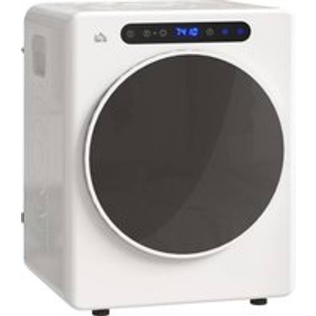 Homcom 8kg Vented Tumble Dryer, 1000w Compact Freestanding Front Tumble Dryer With Stainless Steel Tub, Timer, 6 Heat Settings, Small Portable Clothes