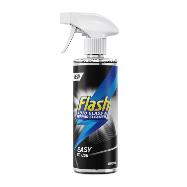 Flash glass & mirror cleaner streak-free shine for car windows & mirrors 500ml