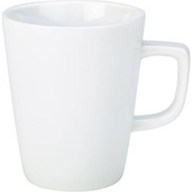 Genware Porcelain Latte Mug For Hotel Restaurants 44cl/ 15.5oz Pack Of 6