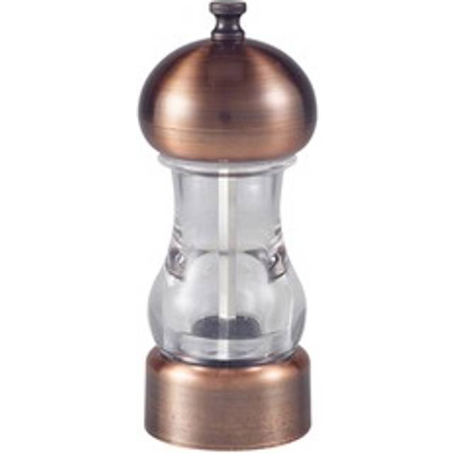 Genware Antique Copper Top Salt/ Pepper Grinder Hotel Restaurants 14cm Pack Of 6