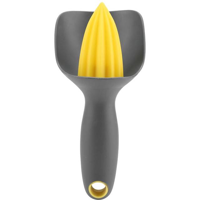Ergonomic Manual Mini Lemon Squeezer Juicer for Lime Orange (Black)
