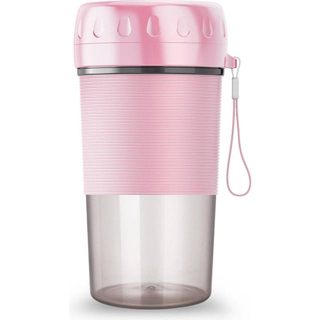 (Pink) Automatic Household Portable Juicer Fruit Container USB Charging Juice Cup for Bottle Extractor