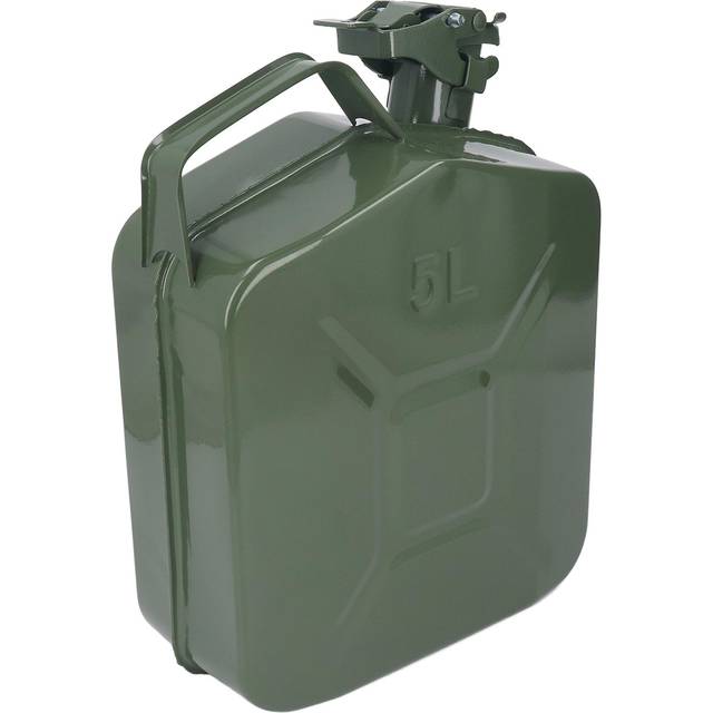 1.3 Gallon 5L Gasoline Container Thickened Stainless Steel Fuel Tank Carrying Can with Portable