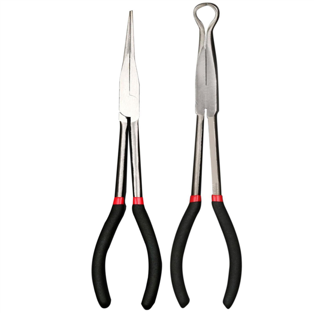 Lectrical Disconnect Pliers, Electrical Connector 11Inch Long Spark Plug Removal Pliers Pipe Clamp