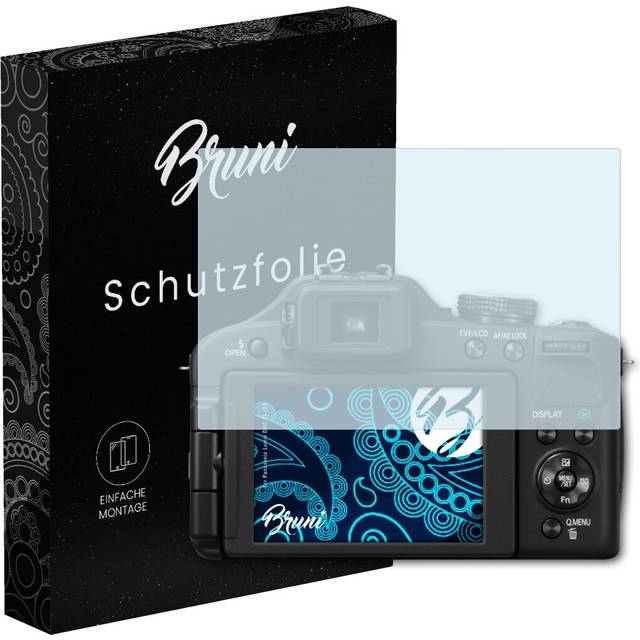 Bruni 2x Protective Film For Panasonic Lumix Dmc-fz150 Screen Protector