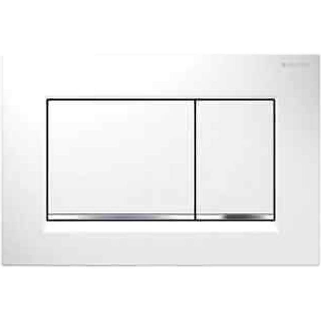 Geberit - Sigma30 Dual Flush Plate - White/Gloss Chrome