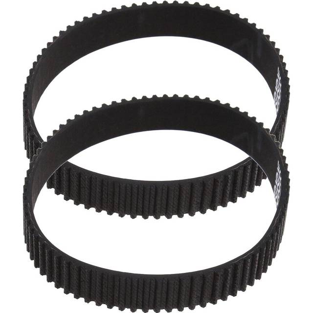 Planer Toothed Drive Belts HTD 3M-225 12mm Synchronous Belt Black Rubber Closed Loop Timing Pulley Belt 2604736001 2-Pack