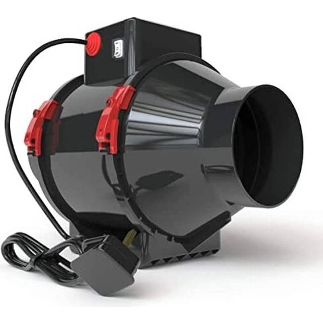 "Black Orchid BO-HF Hybrid Flo In Line Horticultural Extractor Fan - Black (5"" / 125 mm)"
