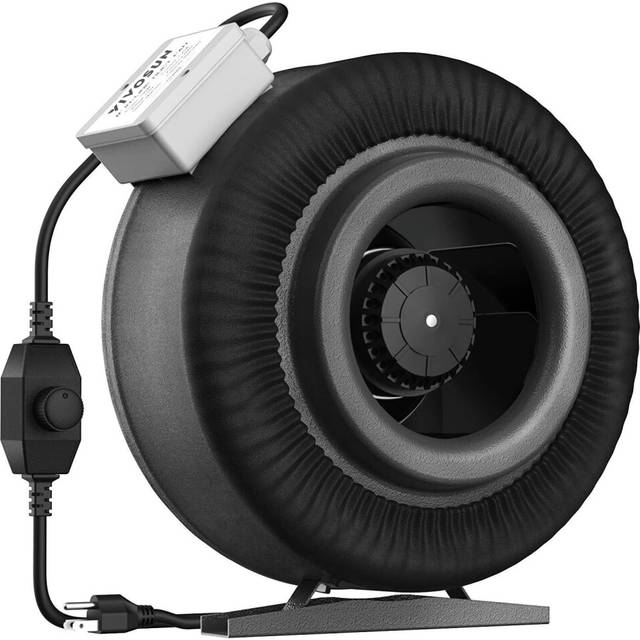 Vivosun z8 8 inch inline duct fan, 740 cfm ventilation fan w/speed controller