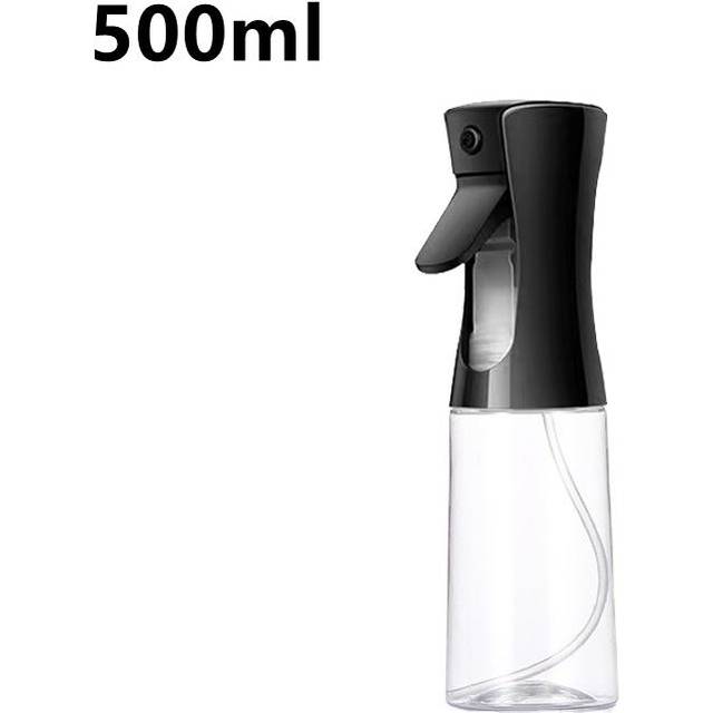 Oil Spray Bottle Cooking Baking Vinegar Mist Sprayer Barbecue Spray Bottle for Home Kitchen Cooking BBQ Grilling Roasting 28x6.5cm(500ml) black