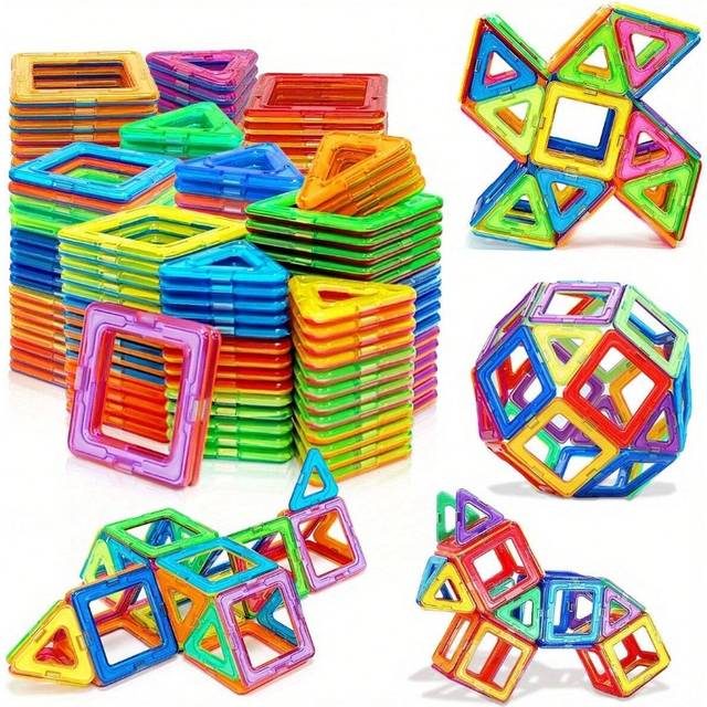 SHEIN Halloween Decoration Magnetic Blocks Design Build Toys, Exercise Hand-Eye Coordination Creativity Hands-On Ability DIY Creative Learning Educational T