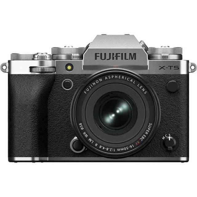 FUJIFILM X-T5 Mirrorless Camera with FUJINON XF 16-50 mm f/2.8-4 R LM WR Lens - Silver, Silver/Grey
