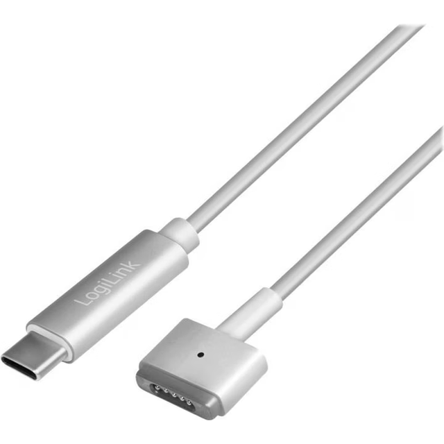 LogiLink USB-C to Apple MagSafe 2 charging cable, silver