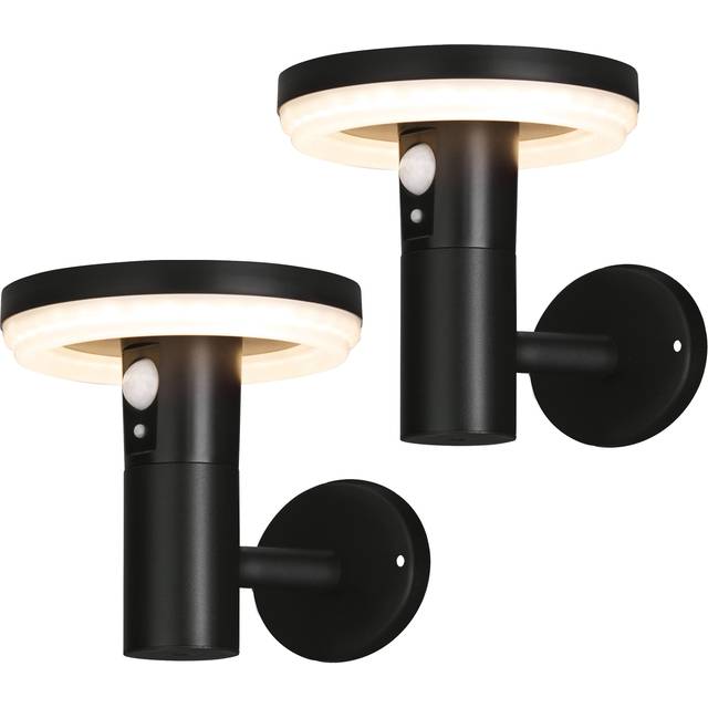 4lite Antheia Solar IP54 Die-Cast Aluminium LED Outdoor Wall Light wit