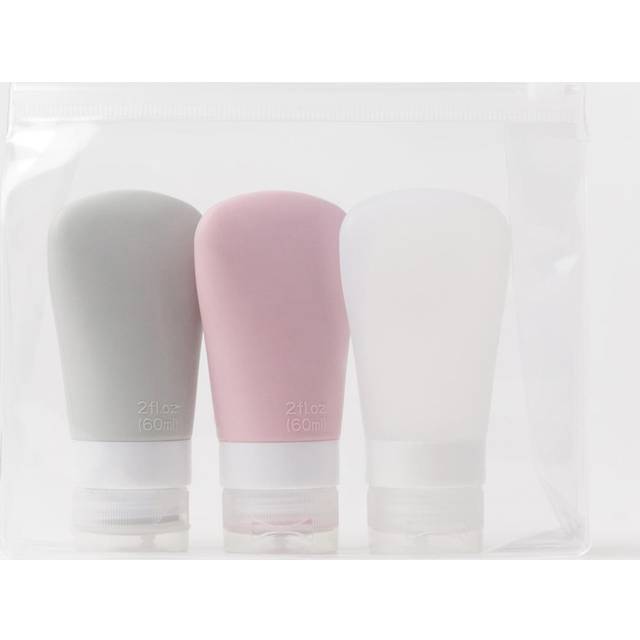 3-pack reseflaskor i silikon