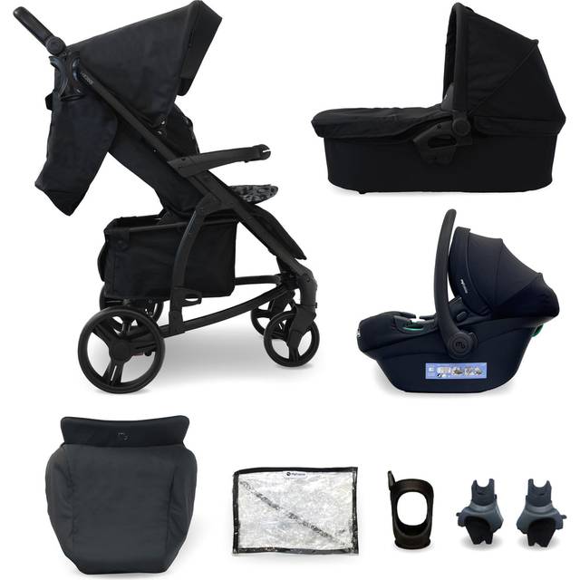 My Babiie MB200i 3-in-1 Travel System +i-Size Car Seat - Black Leopard