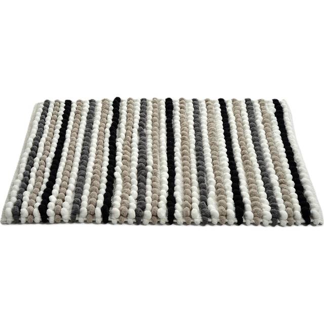 Allure California Stripe Bath Mat - Monochrome, Grey