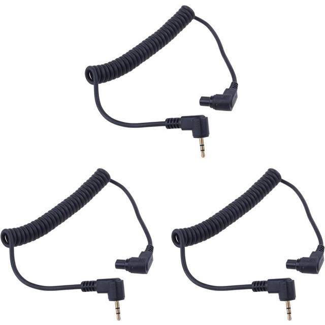 3X 2.5 mm -C3 Off Camera Shutter Release Cable Connection Cable, for 1D / 5D 6D 5DII 5DIII/7D Flash Trigger