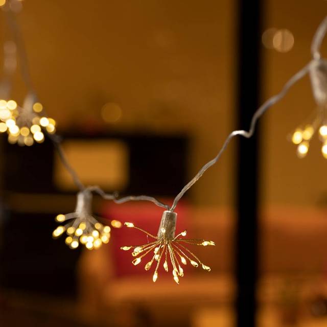 Elan Solar Starburst Fairy Lights - Set Of 10 - Warm White