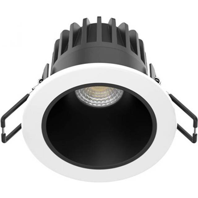 Collingwood H2 Deco CSP Multi Wattage CCT LED Downlight White Bezel / Insert Black