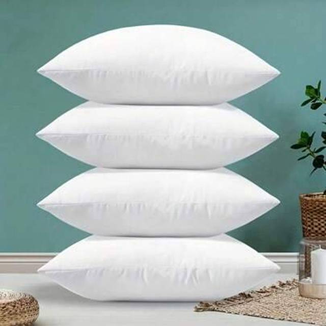 2-pack mjuka, persikofärgade polyesterörngott i festligt vitt | Tre storlekar, maskintvättbara, dold dragkedja, perfekt för uteplats, trädgård, balkon (40*40,45*45,30*50,50*50)