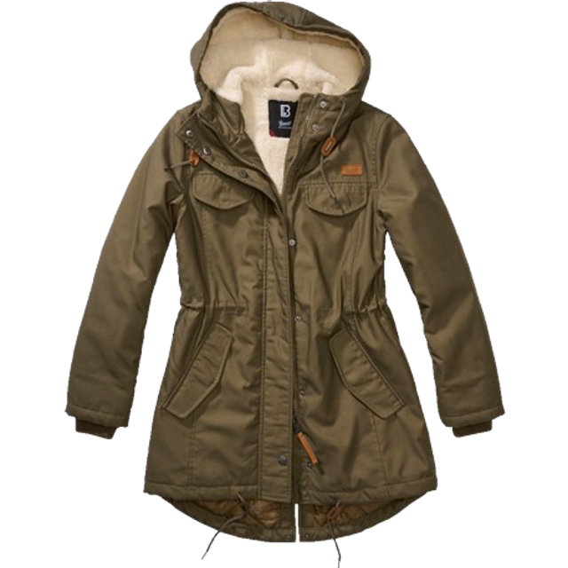 Brandit Marsh Lake Parka, textile jacket women , color: Olive , size: 3XL