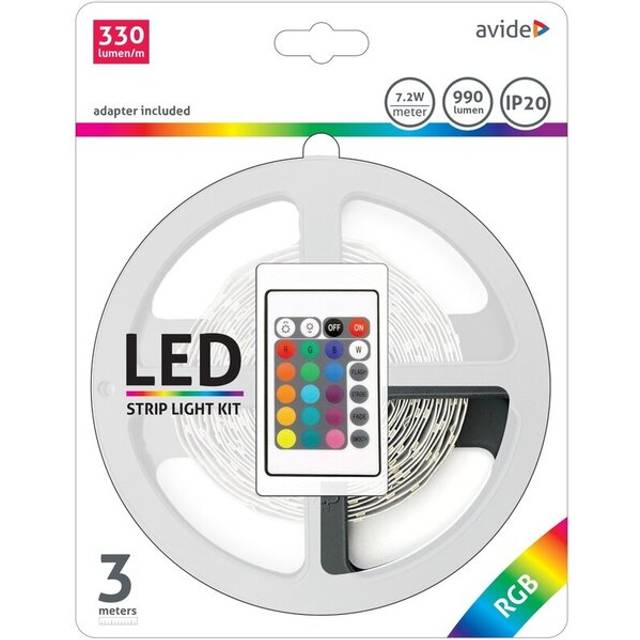 Avide LED Strip Blister 12V 7.2W RGB 3m