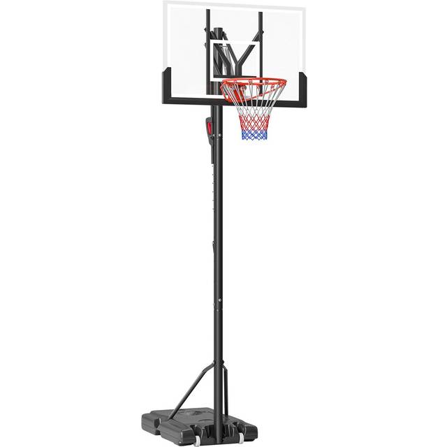2.35-3.05m Basketball Hoop and Stand with Weighted Base and Wheels - Sportnow