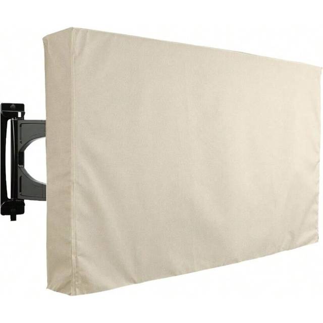"(White, 55-58in) Outdoor TV Screen All-Purpose Dust Cover Black LCD Television Waterproof Resistant Protect Bag 24"" 38"" 42"" 48"" 52"" 65inch"