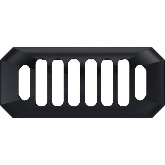 Ceramic Accessories Traditional Grill Overflow Cover - 26mm x 50mm - Matt Black